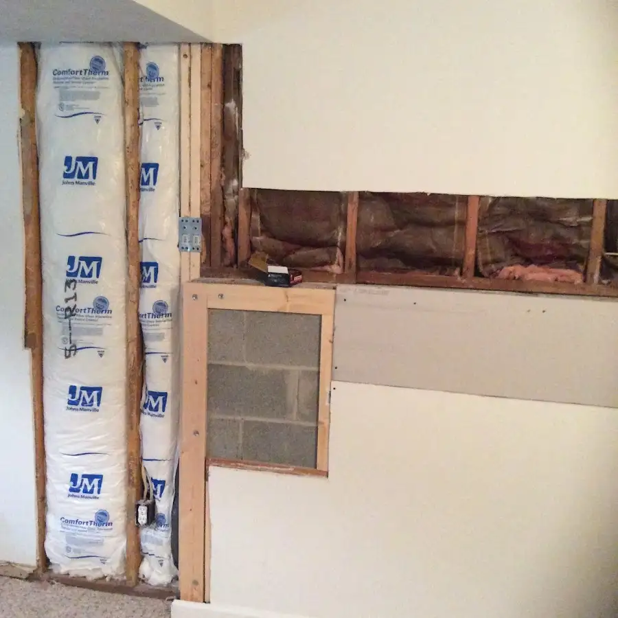 Wall insulation replacement during Contents Cleaning & Restoration in Warrenton